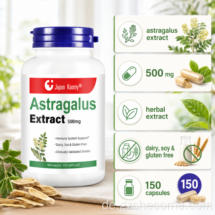 Shecome Astragalus-Ergänzungsmittel für Erwachsene verbessern die Immunität